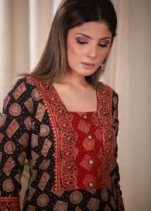 Black red kurti Best Boutique in Kozhikode